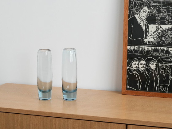 Image 1 of Glasvase, dänisches Design, 1950er Jahre, Hersteller: Holmegaard, Designer: Per Lütken