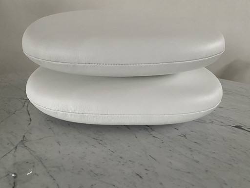 2x cuscini di ricambio in pelle per sedia Tulip