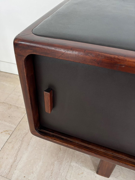 Credenza in legno e pelle, Finlandia, anni '50 – Credenze con vetrina, Scandinavian (photo 16 of 21)