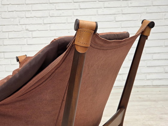 Image 1 of Fauteuil lounge « Trega », design norvégien des années 1970 par Tormod Alnaes.