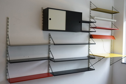 Complete Pilastro wall cabinet – designed by Tjerk Reijenga (1950s/1960s)