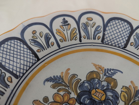 Vintage Spaanse Talavera Majolica keramische wandborden - Gesigneerd El Carmen & Carpicena - Set van 2 (photo 9 of 15)
