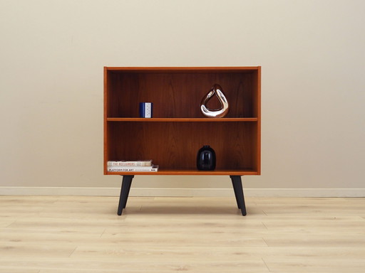 Bibliothèque en teck, design danois, années 1970, Production : Danemark