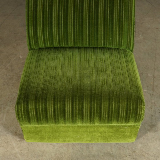 Vintage modular seating group - green velvet - 1960s – Modular sofas, Textile (photo 8 of 19)