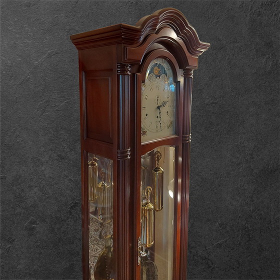 Image 1 of Warmink Mahagoni-Holz-Standuhr im klassischen Stil