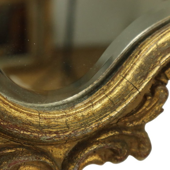 Image 1 of Specchio Deknudt in foglia d'oro di metà secolo