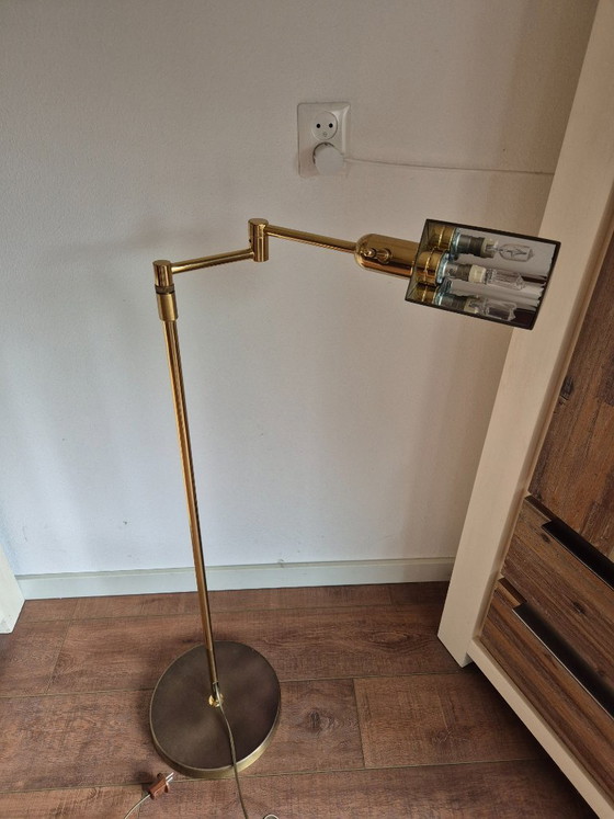 Lampada da terra Herda - Lampada da lettura - Stile notaio - Dimmer – Lampade da terra, Ottone (photo 3 of 9)