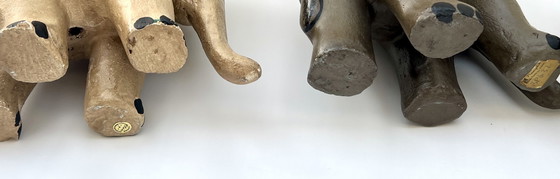 Image 1 of Four handmade elephant figurines – Brazil – folk art – 20th century