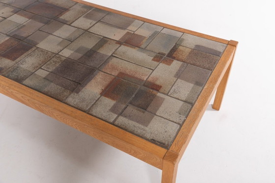 Image 1 of Danish Modern Ceramic Top Coffee Table from Sallingboe