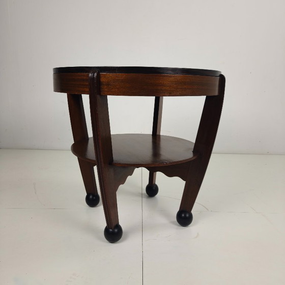 Image 1 of Art Deco oak coffee table – Amsterdam School, Netherlands, 1930s