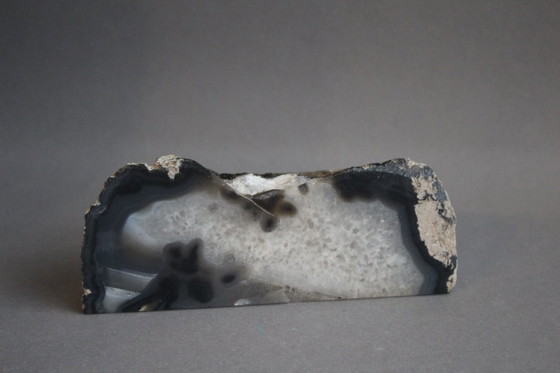 Image 1 of Decoratieve briefgewicht/bureaudecoratie van agaatgeode, gewicht 780 gram