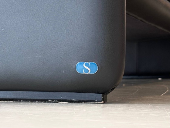 Zwarte leren bank De Sede DS-2011, jaren 80 – 2 zitsbanken, Leather (photo 16 of 16)