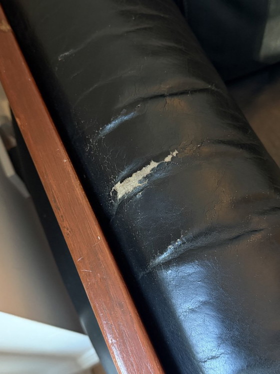 Bastiano bankdeur Afra & Tobia Scarpa voor Gavina – Knoll, 3-5 zitsbanken, Wood, Leather (photo 4 of 5)