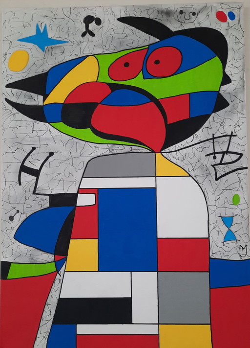 Miró conoce a Mondrian