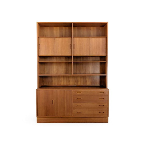 Poul Hundevad Midcentury Bücherregal Teak Schrank danish design