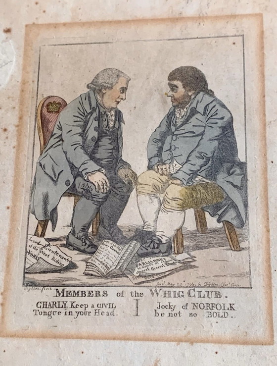 Robert DIGHTON (1752-1814) Raro: 6 Grabados / Social / Político – Pinturas y dibujos, Paper (photo 11 of 15)