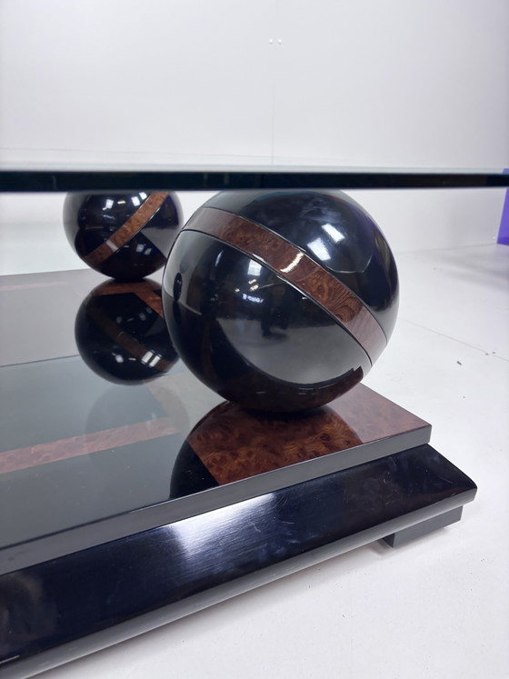 Image 1 of Vintage glass coffee table