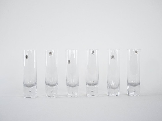 Image 1 of Set kristallen glazen, Italiaans design, jaren 70, vervaardigd door RCR Cristalleria Italiana