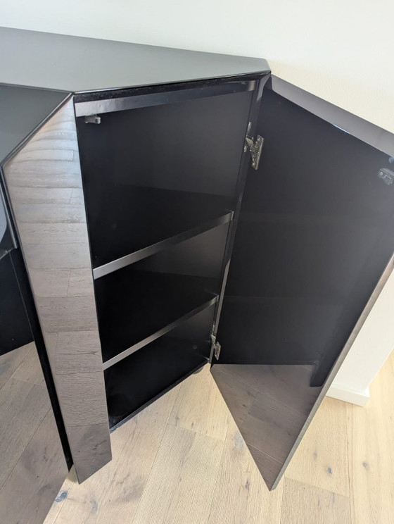 Image 1 of Commode/buffet/haut de commode Interlübke de haute qualité - laque noire piano