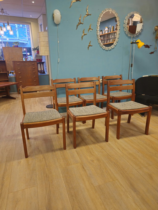 Set of 6 Vintage Dining Room Chairs Dyrlund Danish Dining Room Chair Chair Chairs