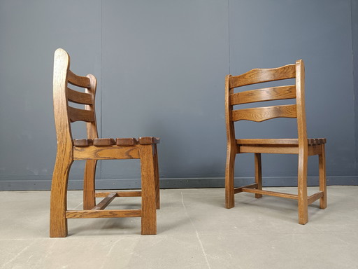 Vintage Brutalist Dining Chairs, 1960s