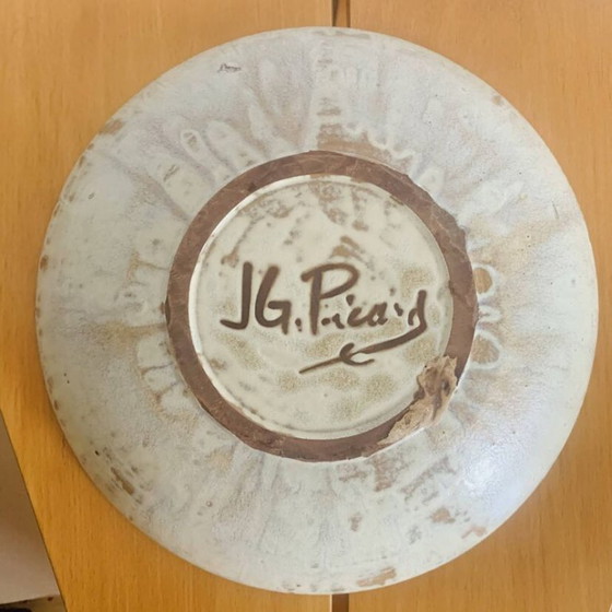 Grand plat en céramique émaillée par J.G. Picard, années 60-70 – Accessoires de table, Ceramic (photo 13 of 13)
