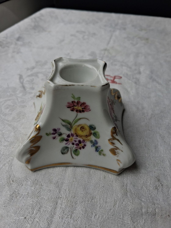 Portacandele in Porcellana Meissen – Oro (photo 7 of 11)