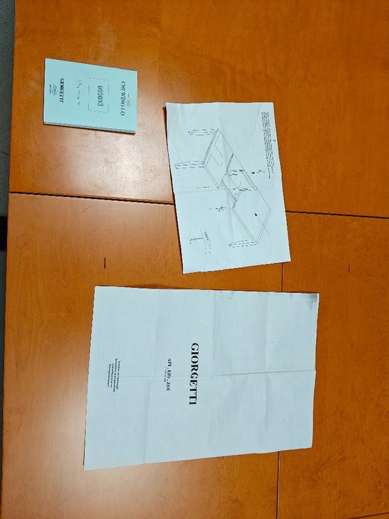 Image 1 of Table de salle à manger extensible de Chi Wing Lo pour Giorgetti, Italie