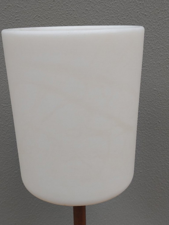 Image 1 of 2 x table lamp with Alabaster shade