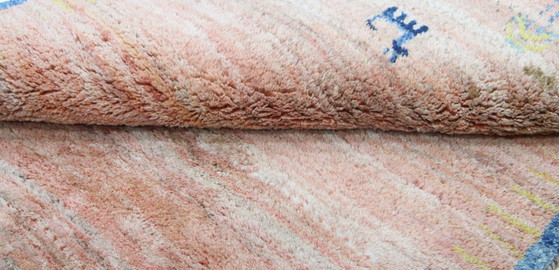 Image 1 of Tapis Gabbeh persan moderne original en laine, 153 x 119 cm, excellent état.