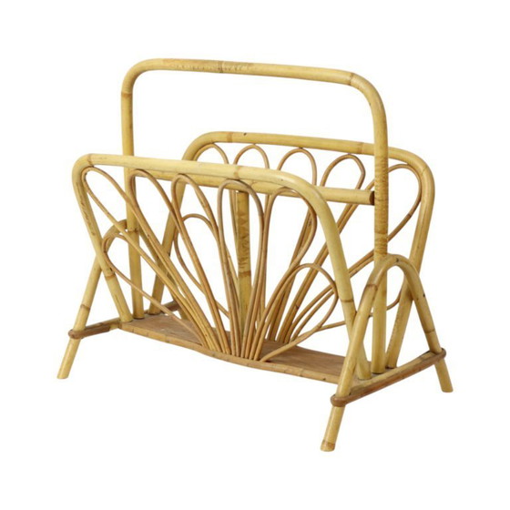 Image 1 of Portariviste in rattan stile boho anni Sessanta