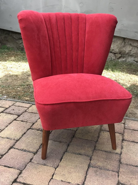 Fauteuil Cocktail Rouge, années 1950 (photo 3 of 6)