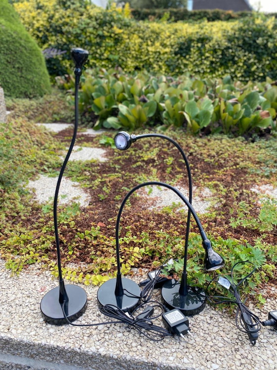 Set of 3 Vintage IKEA Jansjö LED Table / Desk Lamps – Black – Flexible – Table lamps, Plastic (photo 5 of 7)