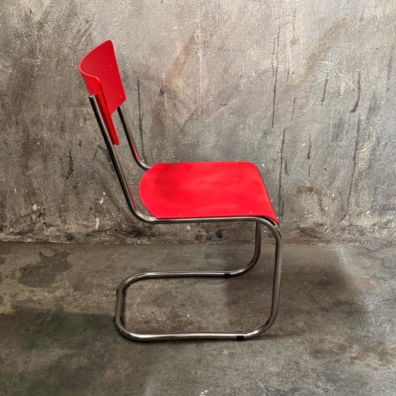 1/2 Sedie a sbalzo Bauhaus Art Deco Kovona Mart Stam – Sedie da pranzo, Mdf, Metal (photo 5 of 7)