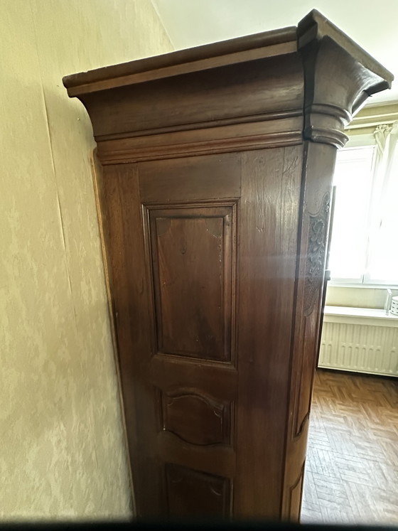 Ropero alsaciano Luis XV de nogal macizo, siglo XVIII – Armoire Alsacienne 18 e siècle, Wood, Vintage (photo 10 of 15)