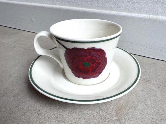 1x Vintage Arabia Illusia Kop & Schotel - Heikki Orvola En Fujiwo Ishimoto – Servies, Porcelain (photo 5 of 5)