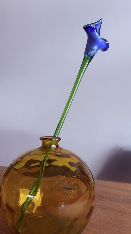 Glass blue Calla flower from Murano – Decorative Objects, Murano Glass (photo 8 of 9)