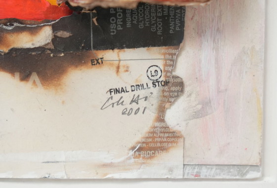 Image 1 of Guido Coletti: Gemengde media 'Gevels' (jaren 70/80) - Italiaanse kunst, plexi