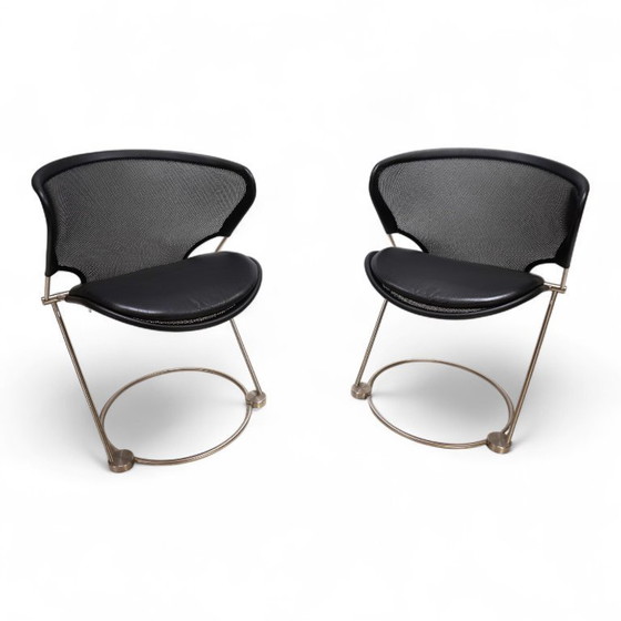 Image 1 of Set van 2 Wilkhahn Nuvola vergader-/eetkamerstoelen van Herbert Ohl, 1980