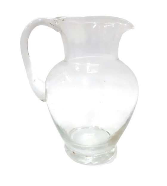 Image 1 of pichet vintage en verre transparent