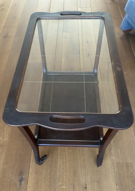 Image 1 of carrello da portata in legno vintage degli anni '50/'60