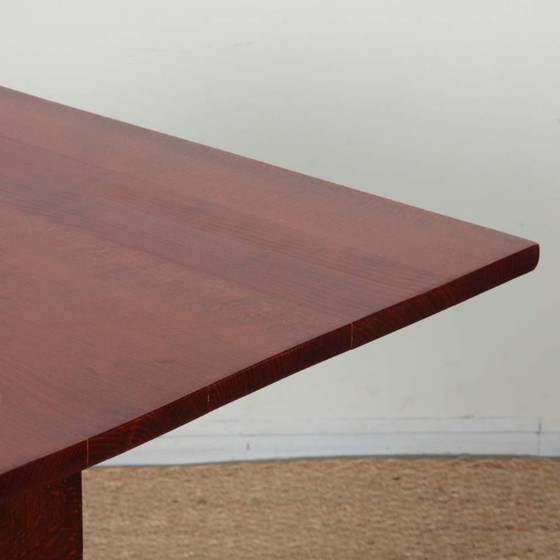 Image 1 of High wooden table, French work from the 1940s