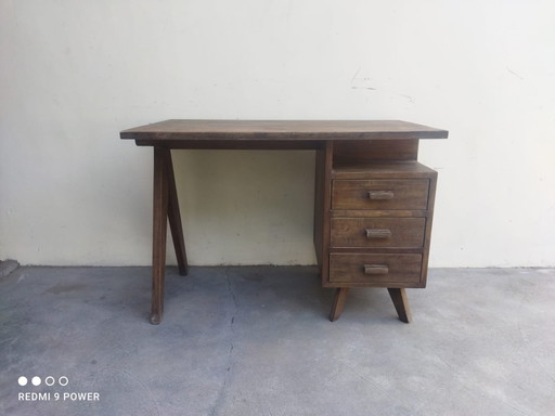 PIERRE JEANNERET 1896-1967 Verwaltungsschreibtisch aus Chandigarh