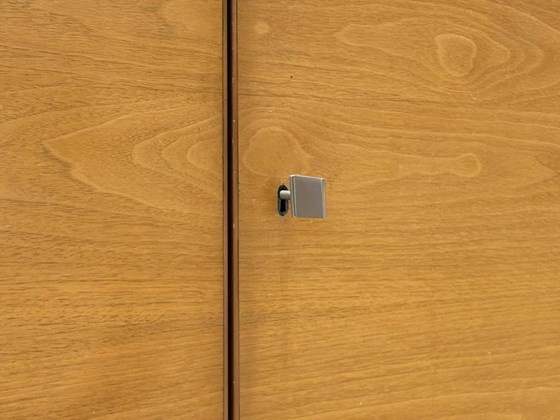 Image 1 of Dressoir uit het midden van de 20e eeuw met veel opbergruimte, gemaakt van beukenhout, jaren 60.