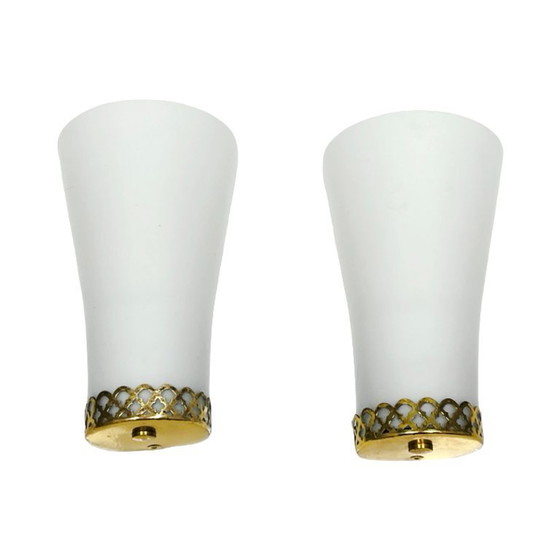 Image 1 of Een paar Doria Leuchten wandlampen, Hollywood Regency, Duitsland, jaren 70.