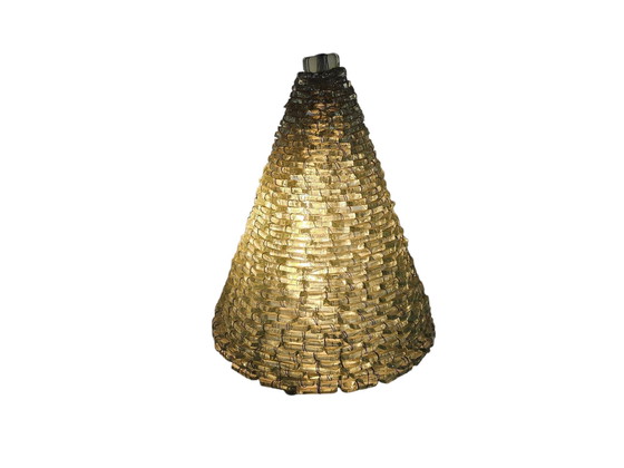 Image 1 of Lampe Pyramide Vintage - Construite à partir de morceaux de verre - Moderne - Verre et Métal - France - 70's