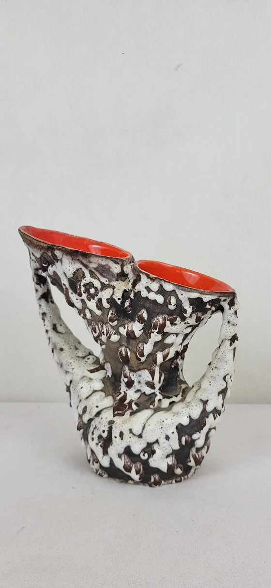 Fat Lava Vase Small Massé Morvan – Porcelain, Vintage (photo 2 of 8)