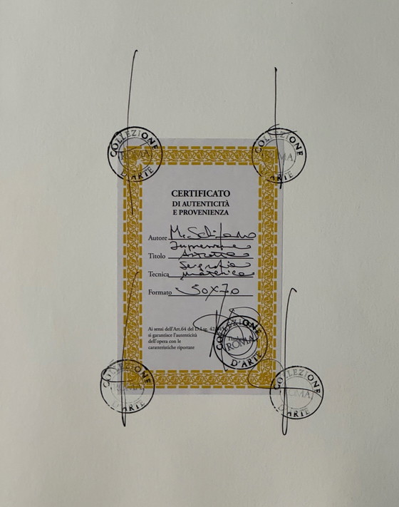 Quadro serigrafia Mario Schifano 50x70cm impressione astratta, Pop, Torcular – Litografie e stampe, Carta (photo 7 of 8)