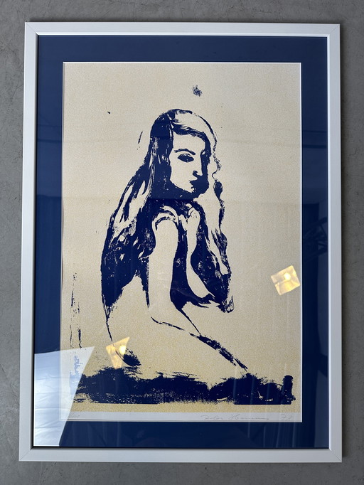 Genummerde zeefdruk - Flor Hermans - Gesigneerd