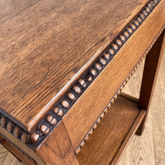 Image 1 of Mesa auxiliar Art Decó. Escuela de Amsterdam.